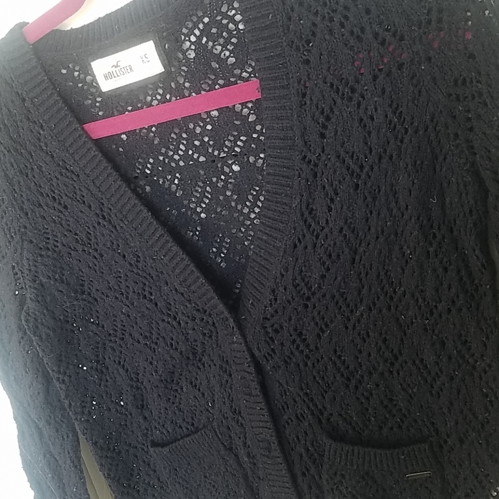 🛍3/$13🛍Hollister navy knit cardigan